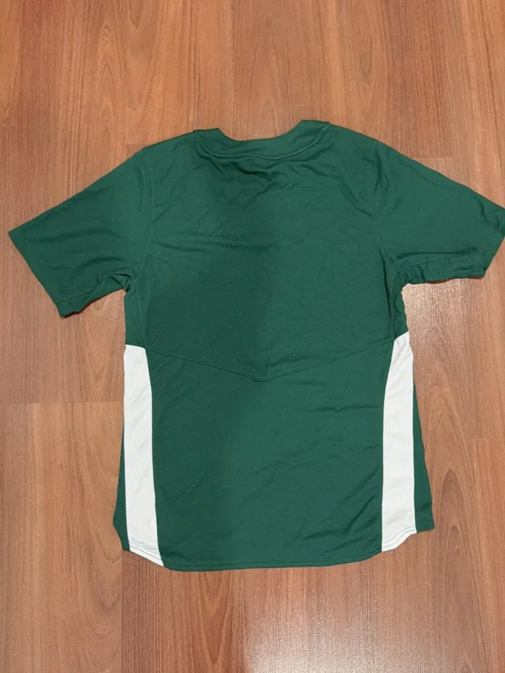 Adidas Baseball Men’s XL Green Short Sleeve 2-Button Jersey Shirt